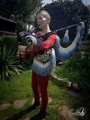 Vestido de bolillos