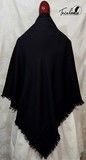black wool shawl
